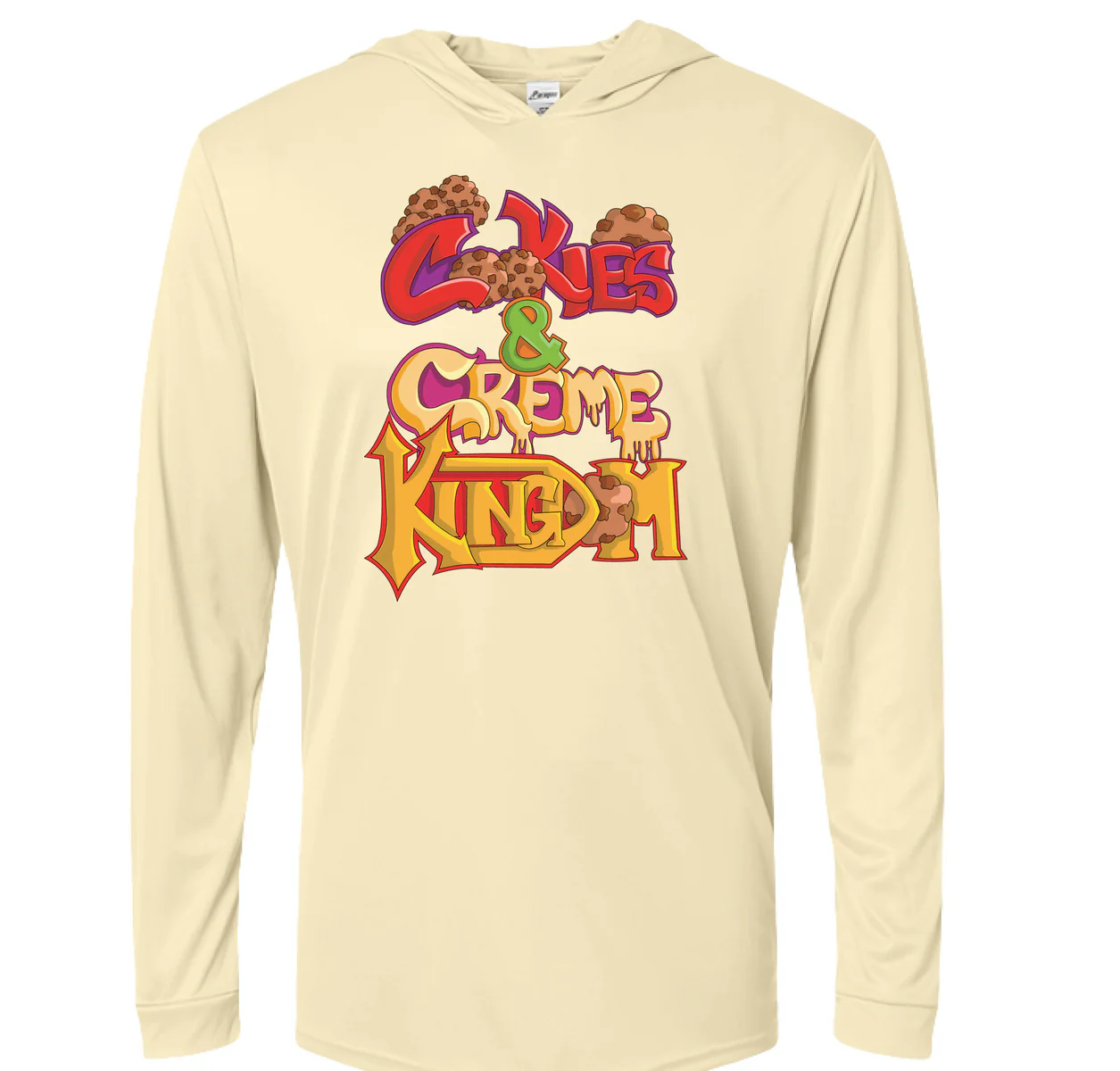 COOKIES AND CREME KINGDOM - Paragon® Bahama Performance Hooded Long Sleeve T-Shirt – 220P