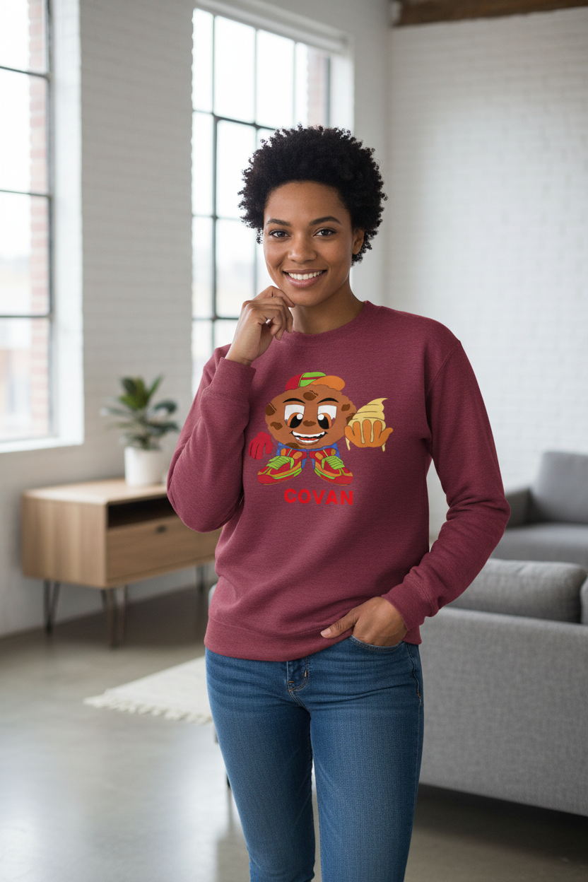 COVAN Fleece Crew - Lifestyle Model