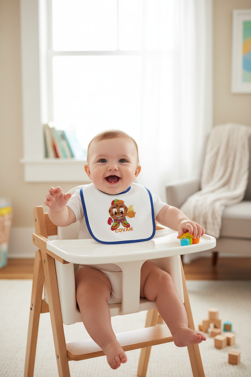 COVAN Rabbit Skins Infant Bib Lifestyle