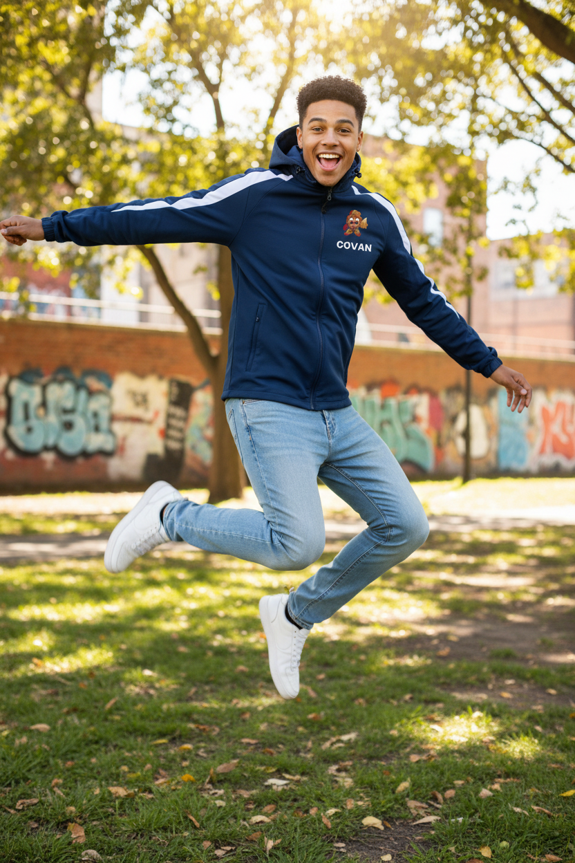 COVAN Sport-Tek Youth Colorblock Jacket Lifestyle