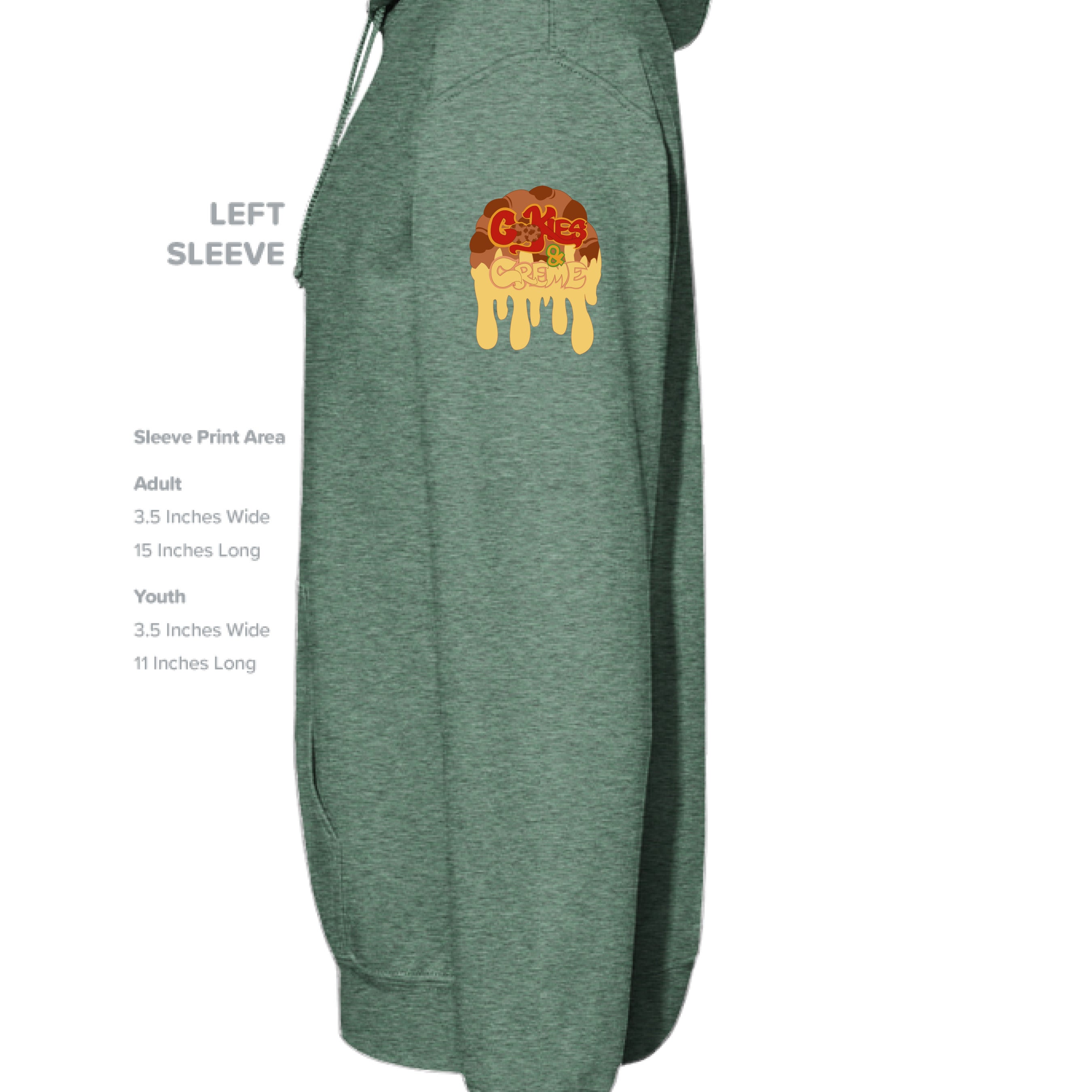 Heather Sport Dark Green - SLEEVE_LEFT