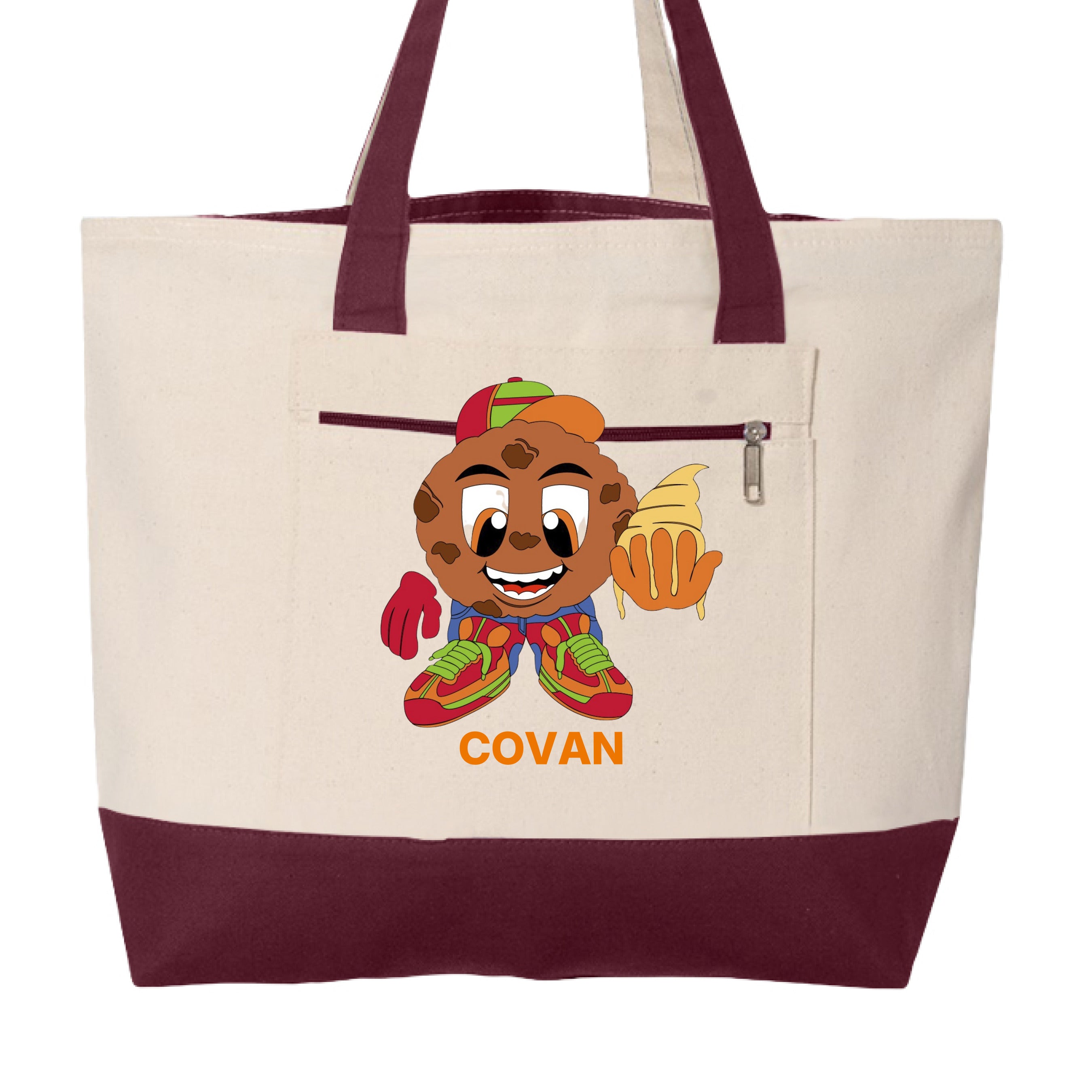 Natural/ Maroon - FRONT