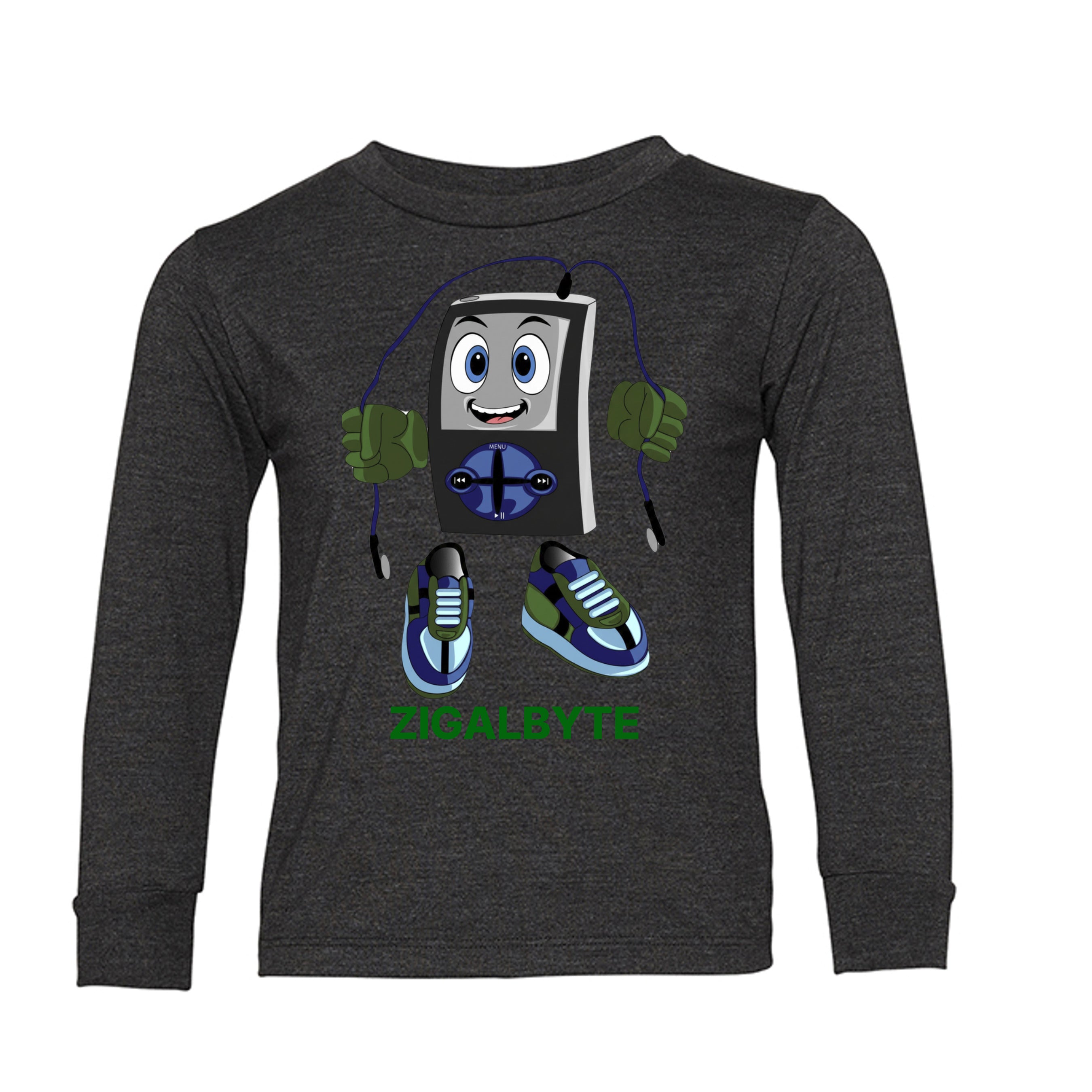 DARK GRY HEATHER - 3501T - FRONT