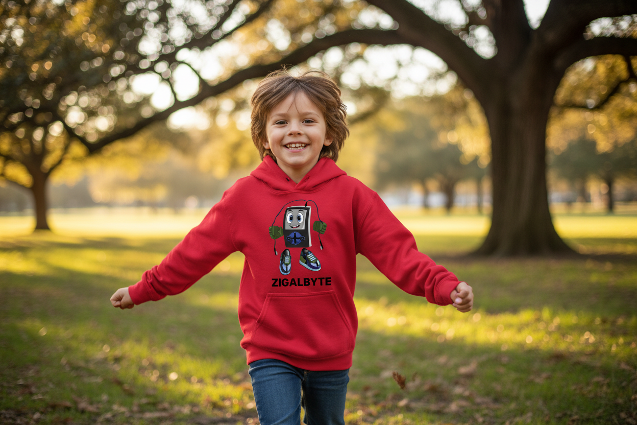 ZIGALBYTE Youth Hoodie Lifestyle